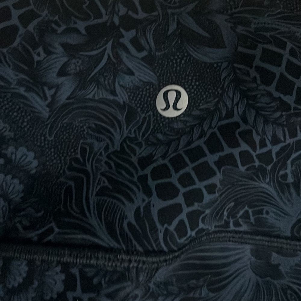lululemon athletica Black Patterned Leggings